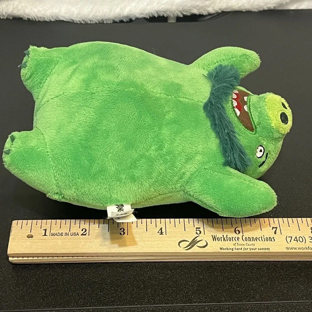 Angry Birds Green Pig Plush King Leonard Rovio Movie No Sound Bearded 2017 Toy